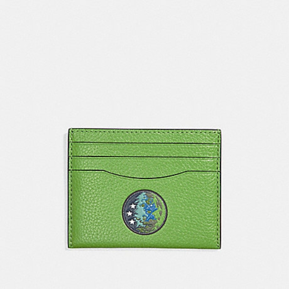 Coach Earth Motif Slim Card Case
